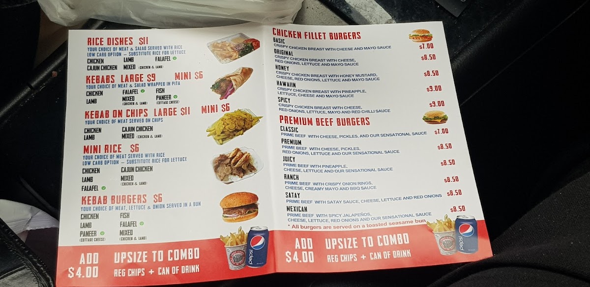 Menu Sensational Chicken / Nz Kebabs Otahuhu-7